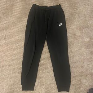 Black Nike sweatpants in size small.